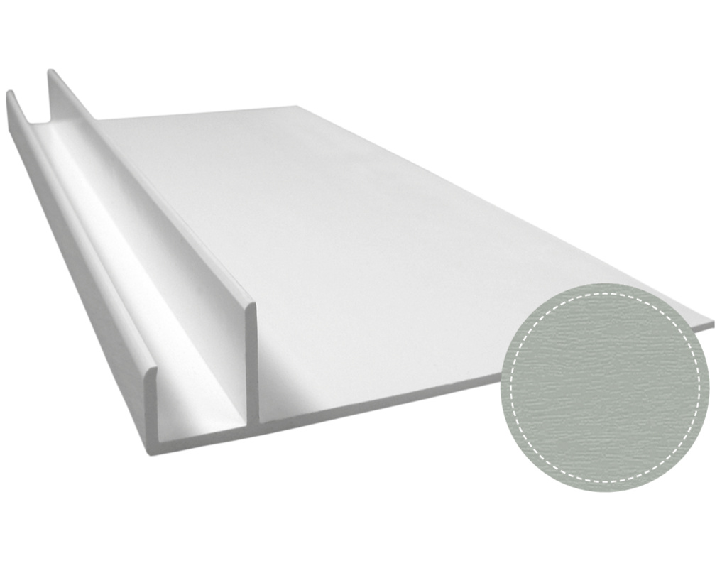 F-Profil 17mm Aufnahme 150mm Schenkellänge, 6m lang Silbergrau 715505