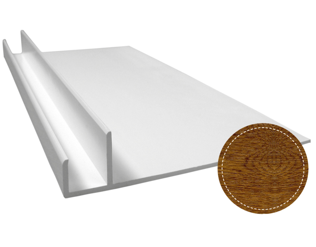 F-Profil 17mm Aufnahme 150mm Schenkellänge, 6m lang Golden Oak 2178001