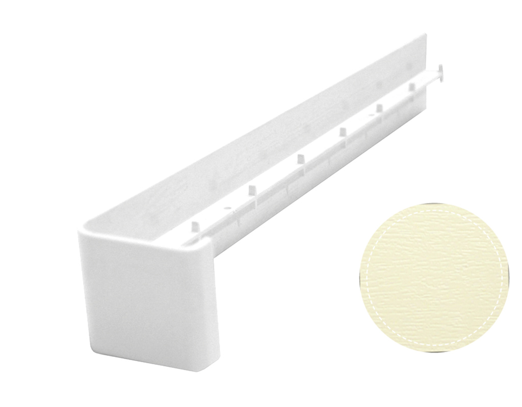 Bauprofilsystem VB 03 Verbindungsstücke Cremeweiß foliert