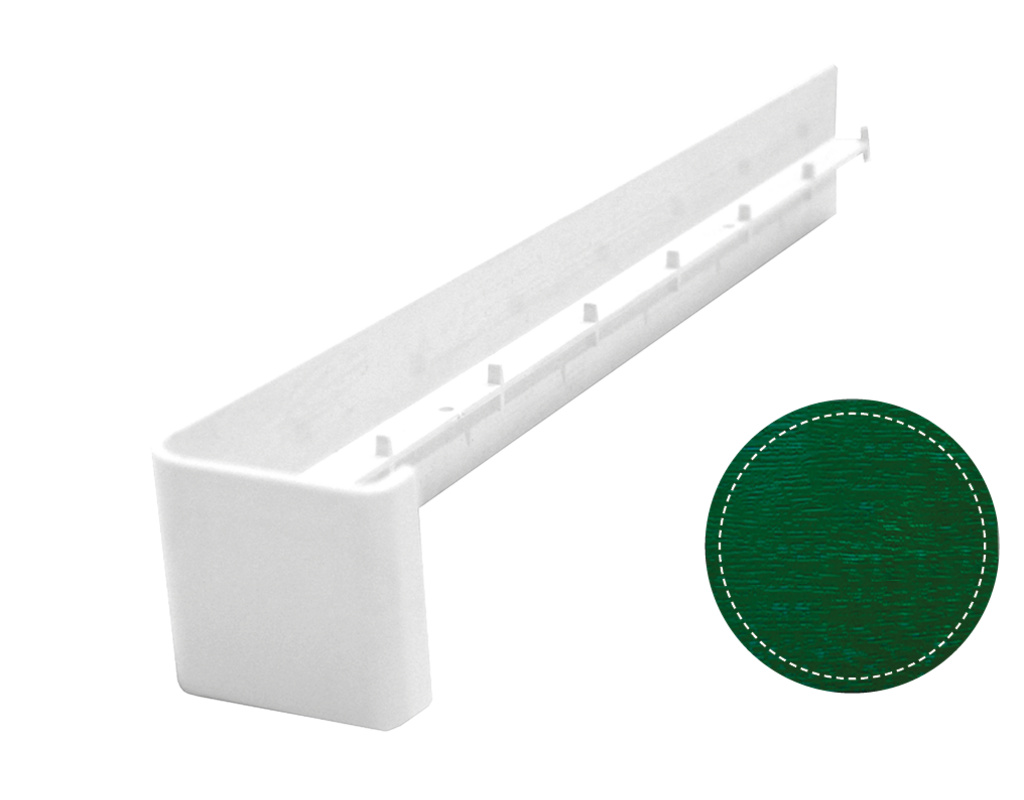 Bauprofilsystem VB 03 Verbindungsstücke Tannengrün foliert