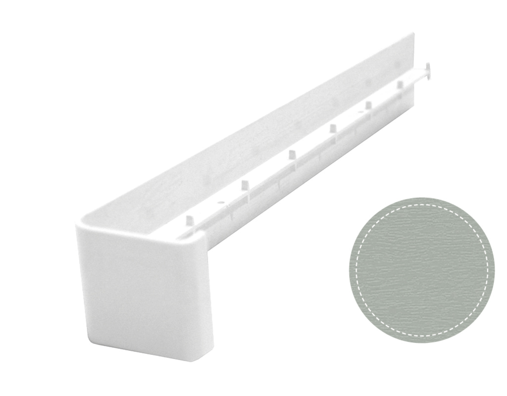 Bauprofilsystem VB 03 Verbindungsstücke Silbergrau RAL 7001 foliert