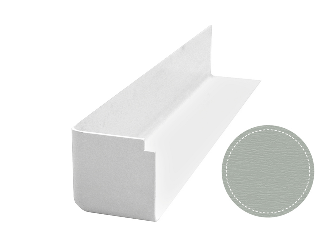 Bauprofilsystem AE 03 Außen-Eckverbinder Silbergrau foliert
