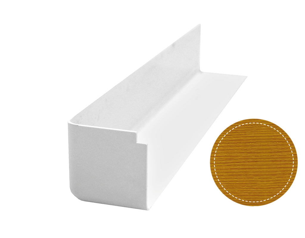 Bauprofilsystem AE 03 Außen-Eckverbinder Orgeon III foliert