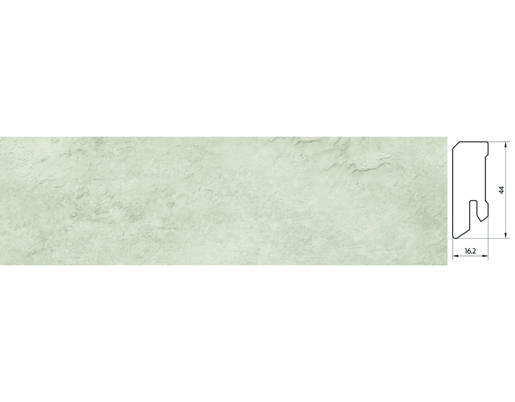 Designervinyl Steckfußleiste Antigua (L-1250 Cement light)