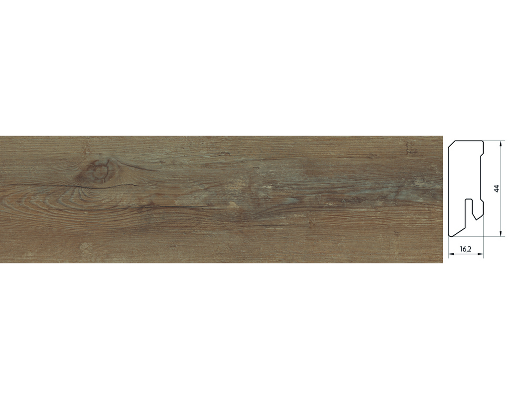 Designervinyl Steckfußleiste Antigua (L-1409 Lärche gealtert)