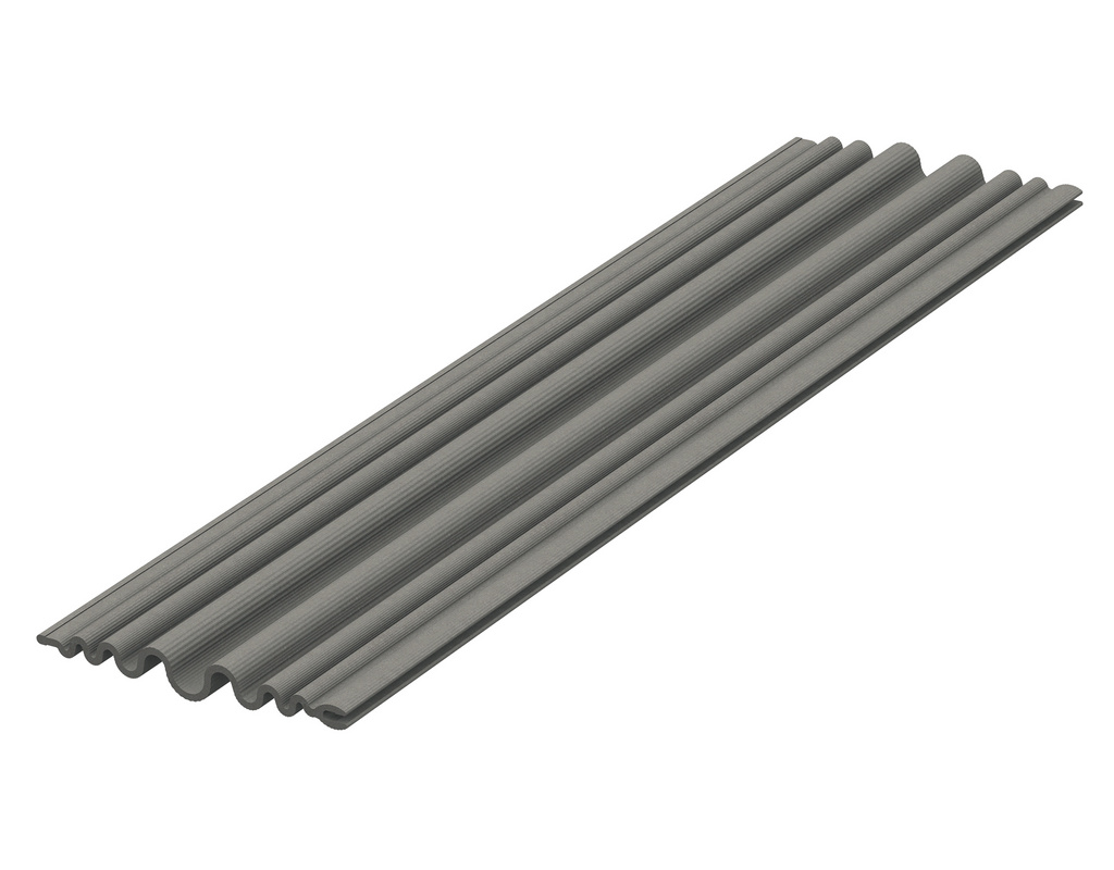LIMES Paneel Augusta (gewellt) sel gris 270x35x2100mm, 6mm stark