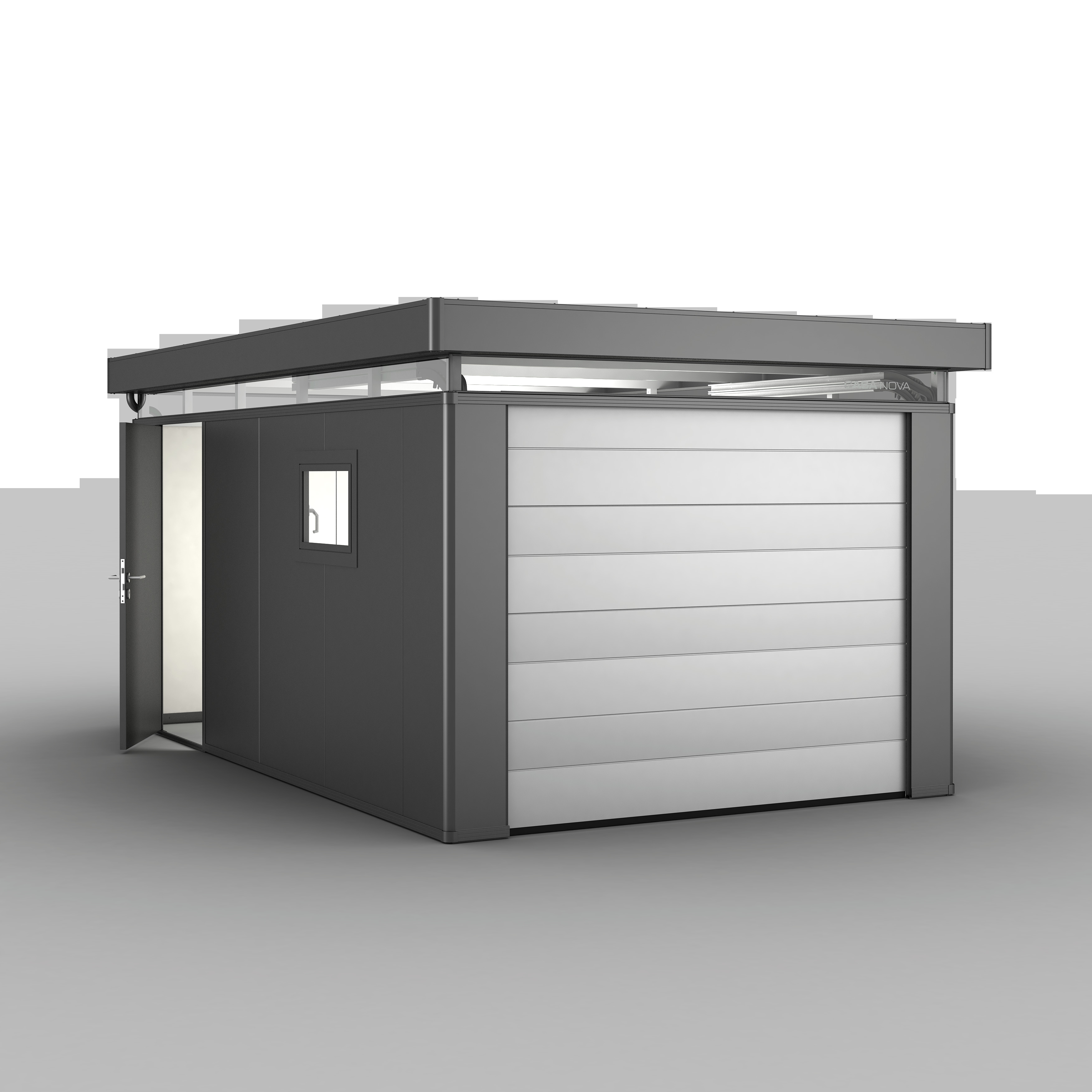 Deckensektionaltor ohne elektr. Antrieb (silber)