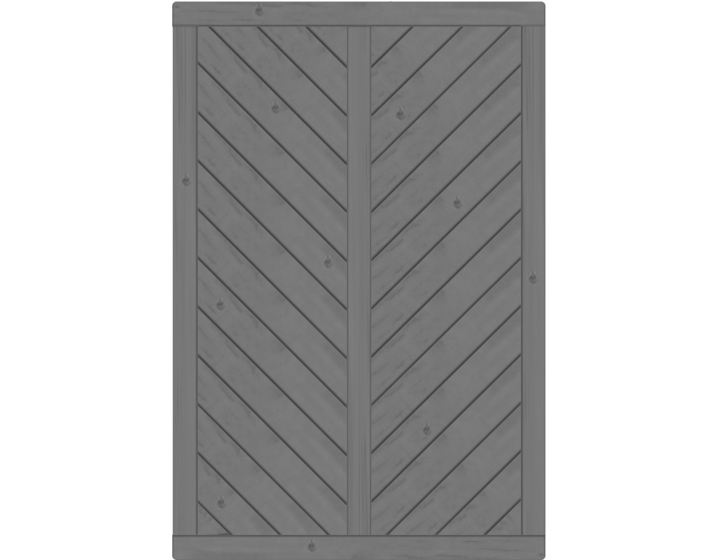Lugano Dichtzaun, Fichte Granit 120x180cm, geschlossen