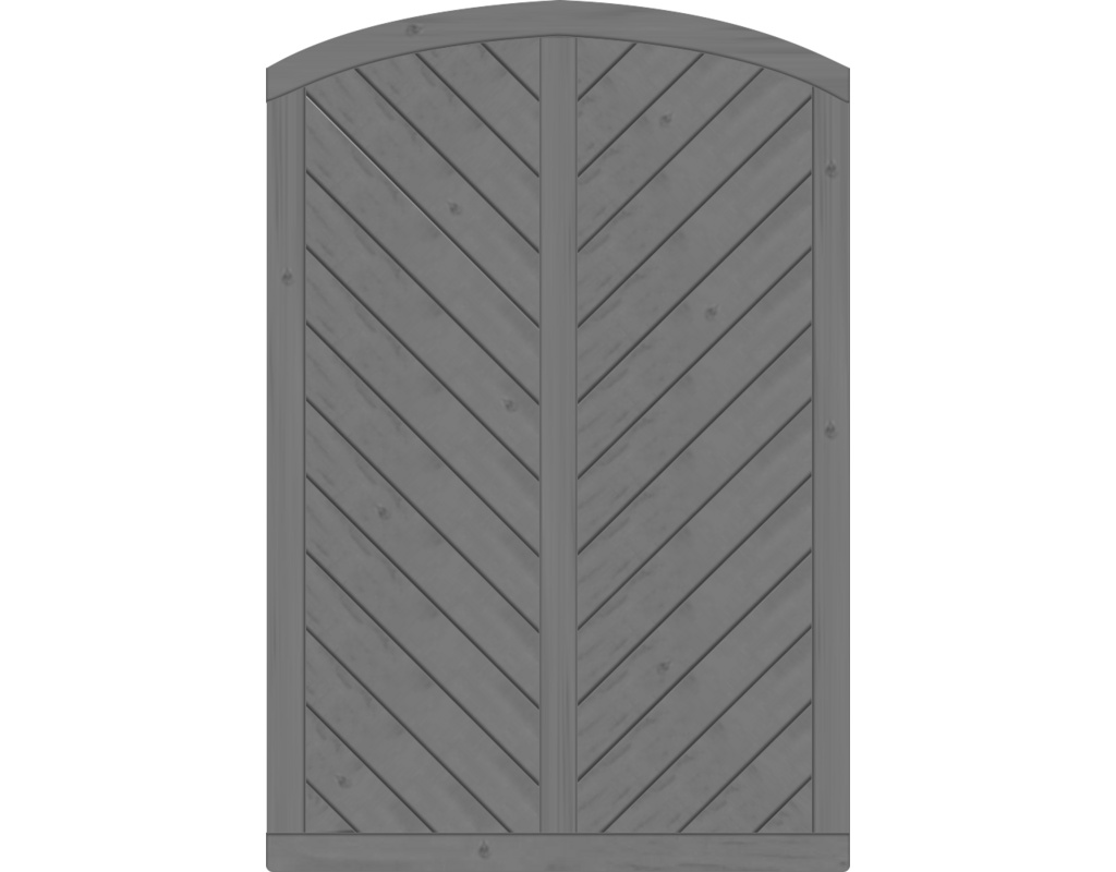 Lyon Dichtzaun, Fichte Granit 120x180/165cm, geschlossen