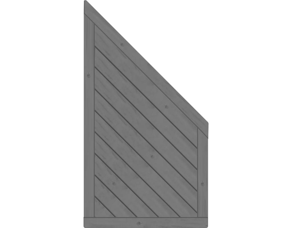 Lyon Dichtzaun, Fichte Granit 90x165/80cm, geschlossen