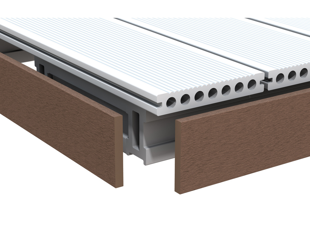 DreamDeck WPC Abschluss braun 10x80x2000mm