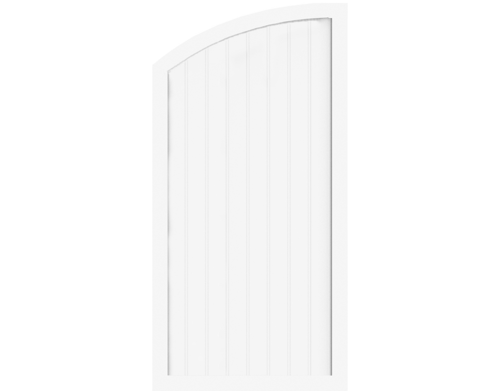 Kst Sichtschutz Typ H Weiß 90x180/150cm BasicLine, links