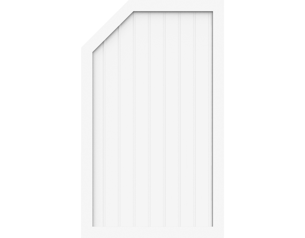 Kst Sichtschutz Typ L Weiß 90x150/120cm BasicLine, links