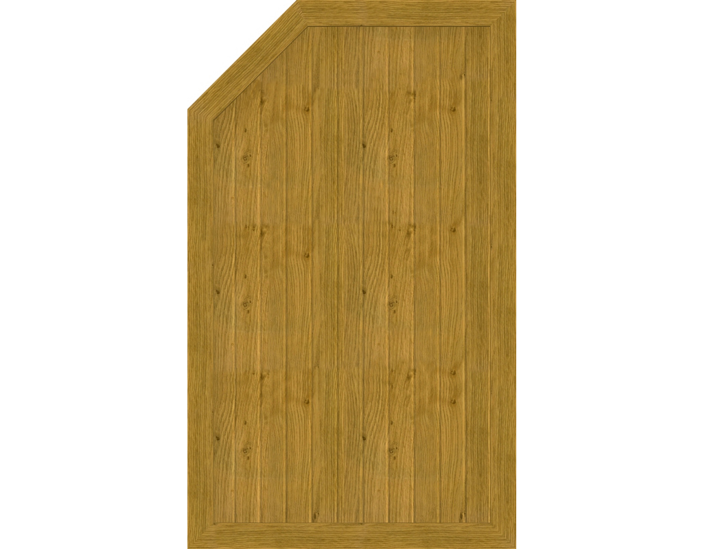 Kst Sichtschutz Typ L Asteiche Natur 90x150/120cm BasicLine, links