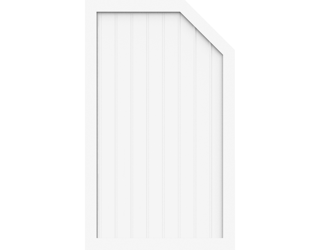 Kst Sichtschutz Typ L Weiß 90x150/120cm BasicLine, rechts