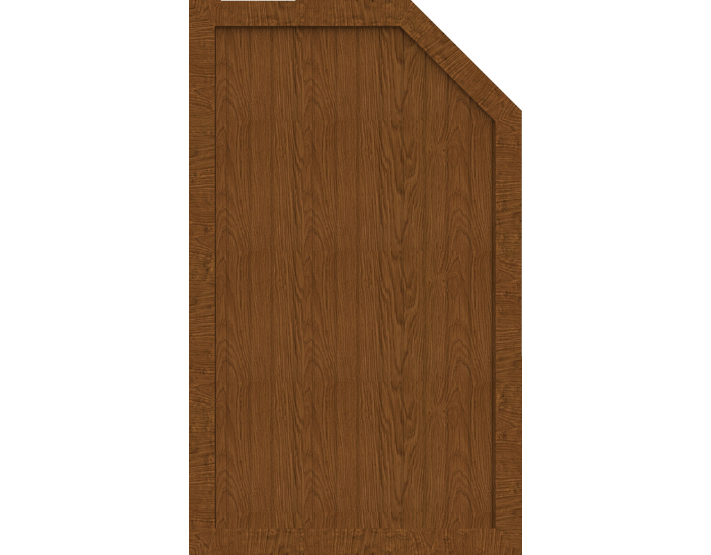 Kst Sichtschutz Typ L Golden Oak 90x150/120cm BasicLine, rechts