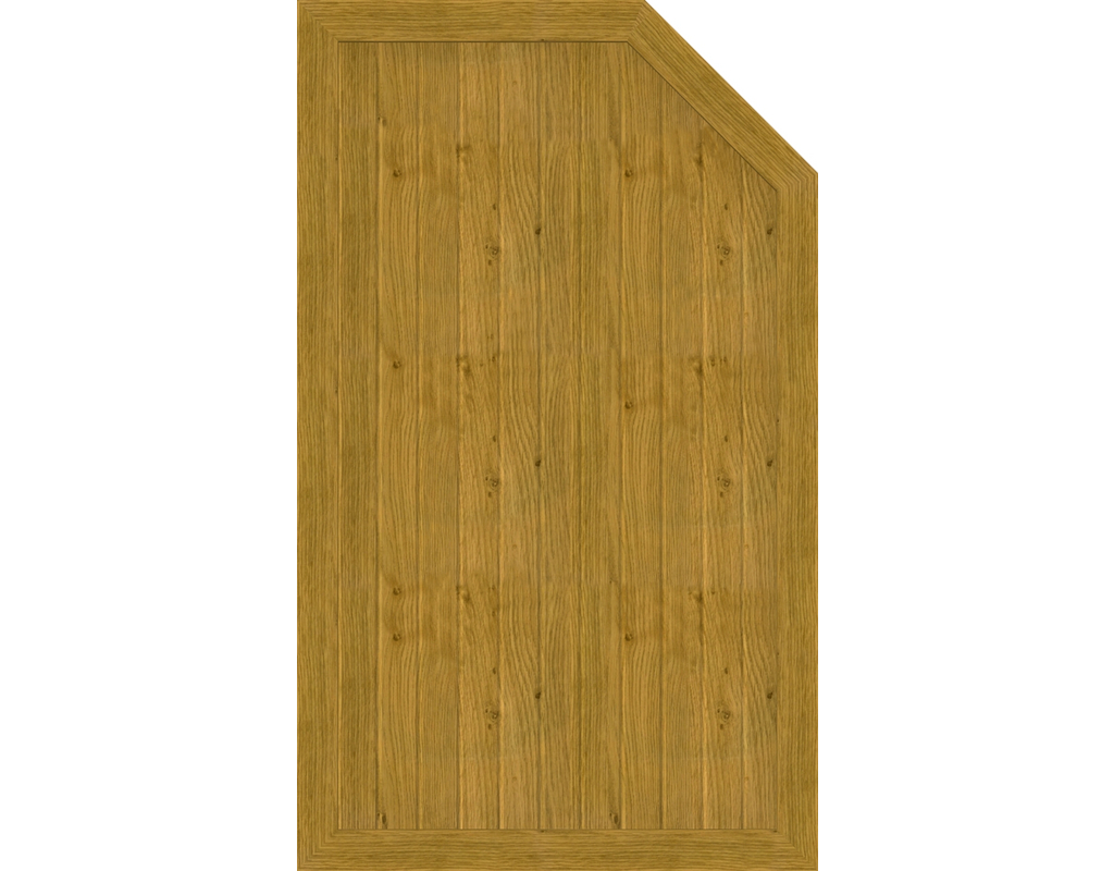Kst Sichtschutz Typ L Asteiche Natur 90x150/120cm BasicLine, rechts