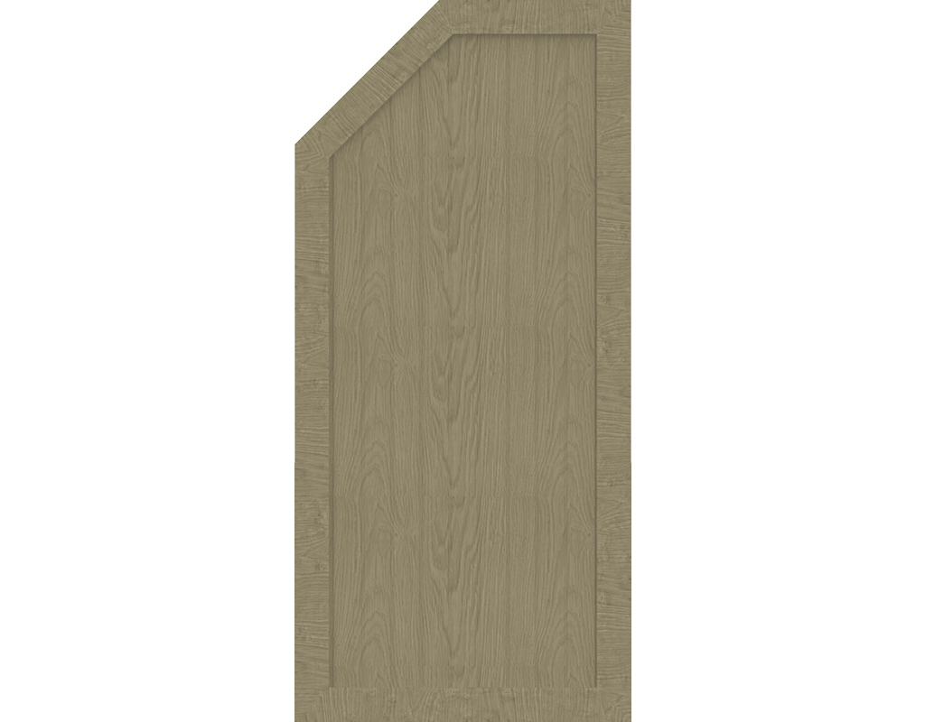 Kst Sichtschutz Typ L Sheffield Oak 70x150/120cm BasicLine, links