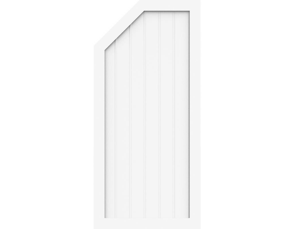 Kst Sichtschutz Typ L Weiß 70x150/120cm BasicLine, links