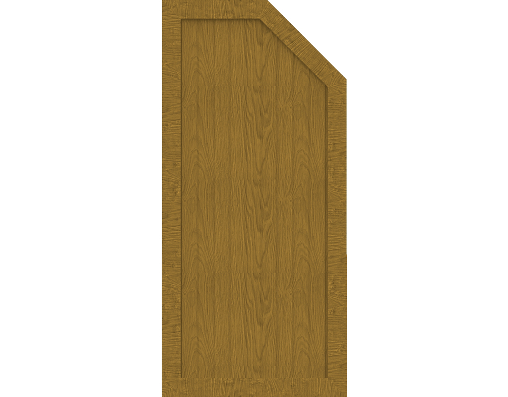 Kst Sichtschutz Typ L Asteiche Natur 70x150/120cm BasicLine, rechts