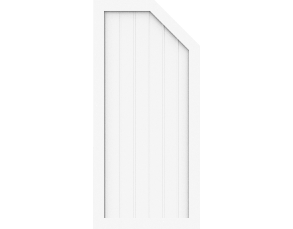 Kst Sichtschutz Typ L Weiß 70x150/120cm BasicLine, rechts