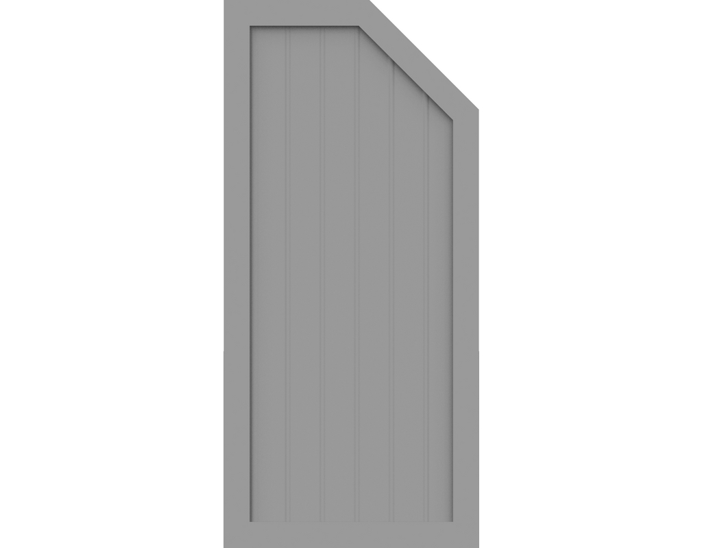 Kst Sichtschutz Typ L Silbergrau 70x150cm BasicLine, rechts
