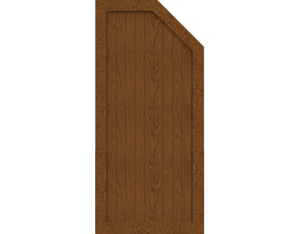 Kst Sichtschutz Typ L Golden Oak 70x150/120 BasicLine, rechts