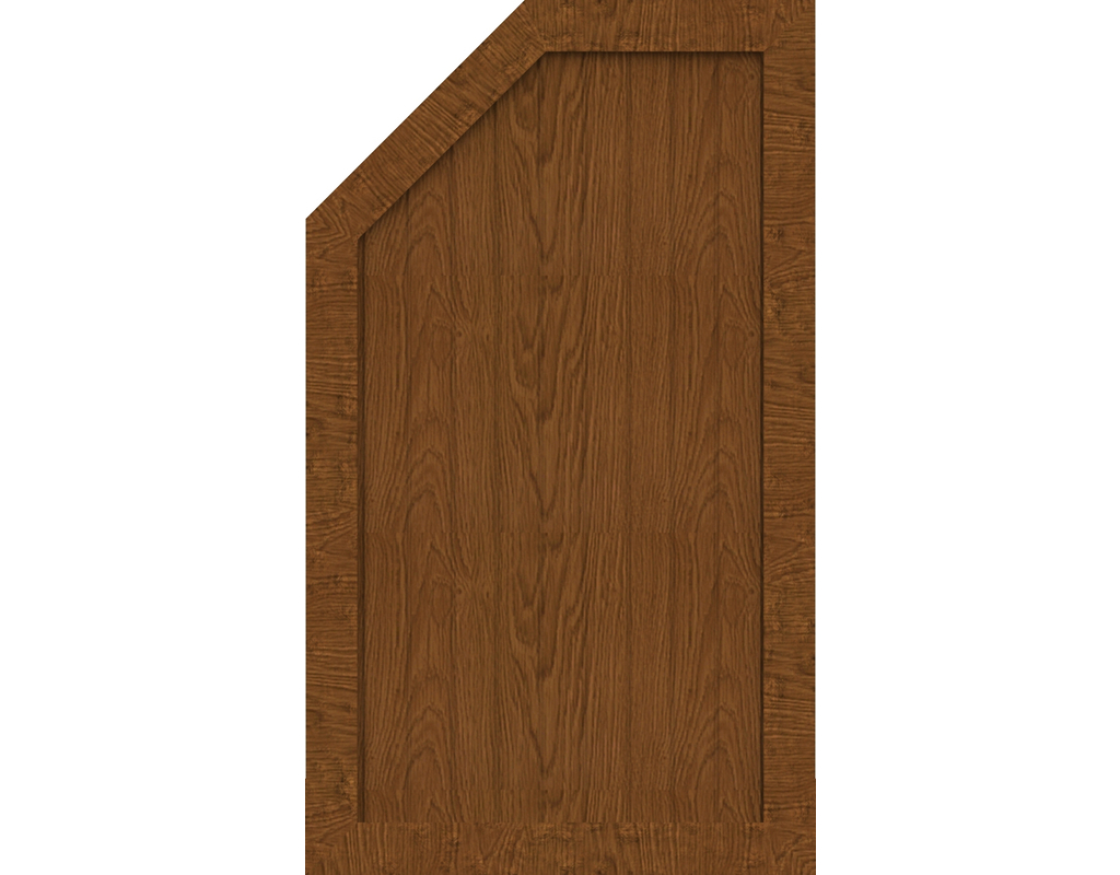 Kst Sichtschutz Typ M Golden Oak 70x120x90cm BasicLine, links