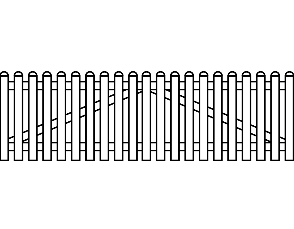 BasicLine Pforte 2-flg. Weiß 300x90cm