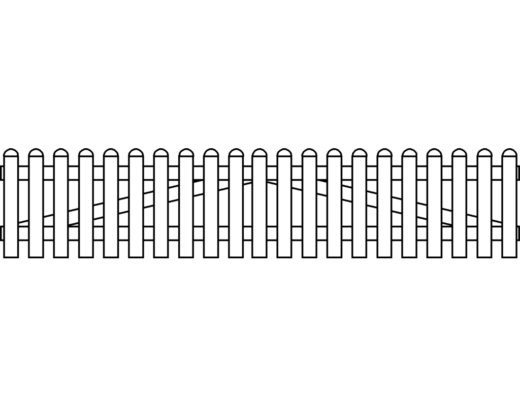 BasicLine Pforte 2-flg. Weiß 300x63cm