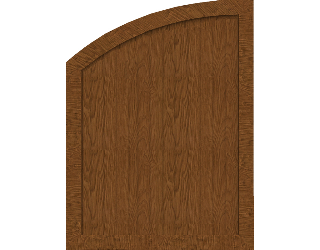 Kst Sichtschutz Typ R Golden Oak 90x120/90cm BasicLine, links
