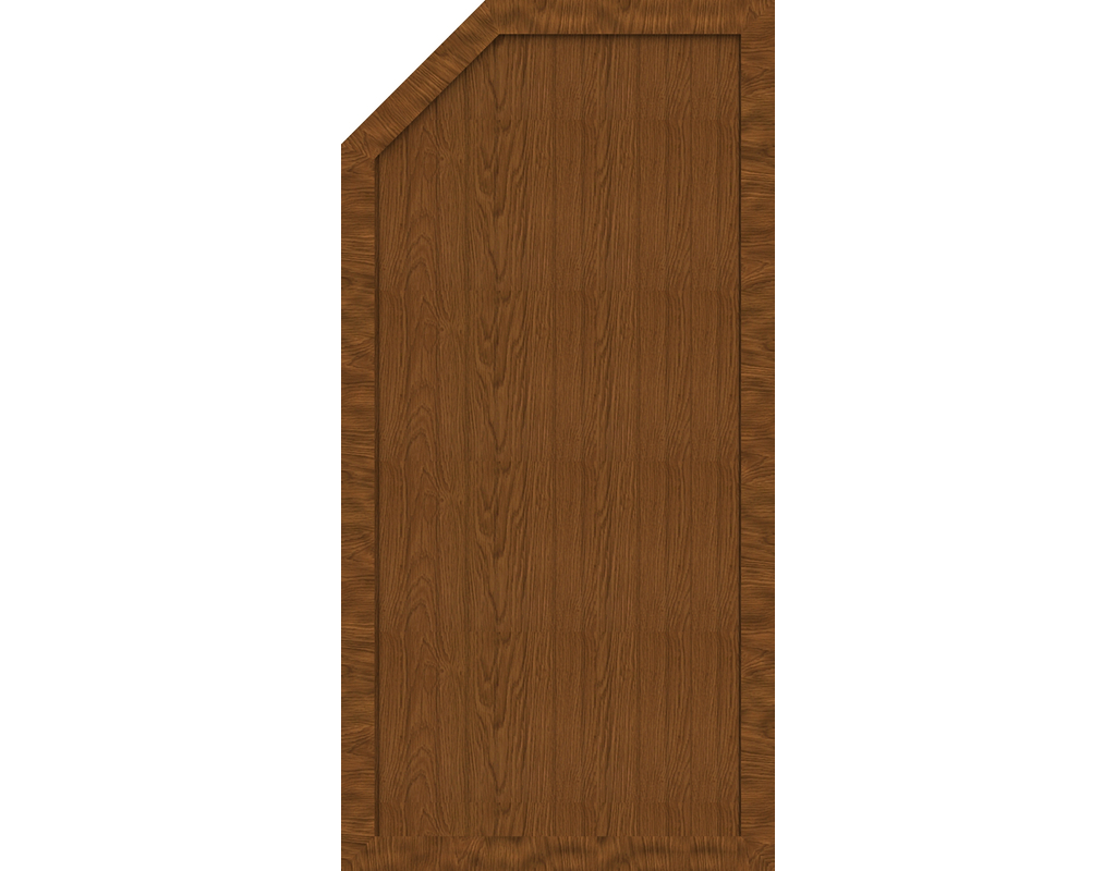 Kst Sichtschutz Typ E Golden Oak 90x180/150cm BasicLine, links