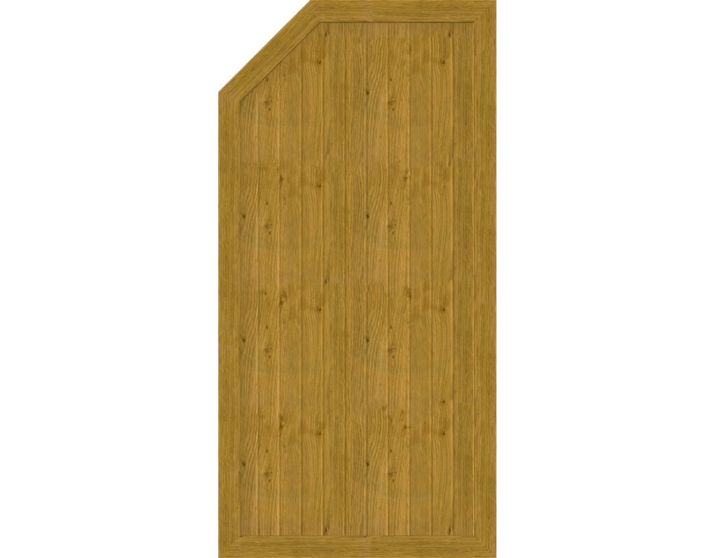 Kst Sichtschutz Typ E Asteiche Natur 90x180/150cm BasicLine, links
