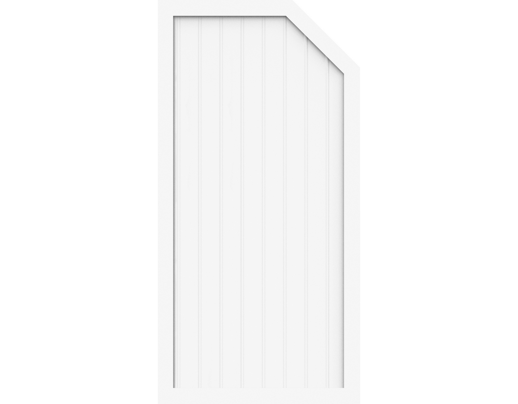 Kst Sichtschutz Typ E Weiß 90x180/150cm BasicLine, rechts