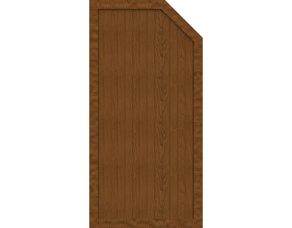 Kst Sichtschutz Typ E Golden Oak 90x180/150cm BasicLine, rechts