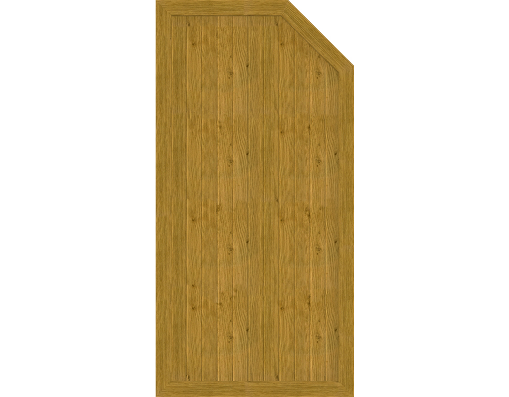 Kst Sichtschutz Typ E Asteiche Natur 90x180/150cm BasicLine, rechts
