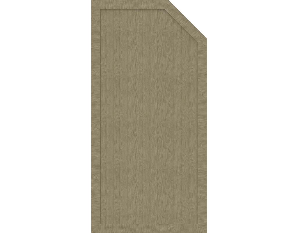 Kst Sichtschutz Typ E Sheffield Oak 90x180/150cm BasicLine, rechts