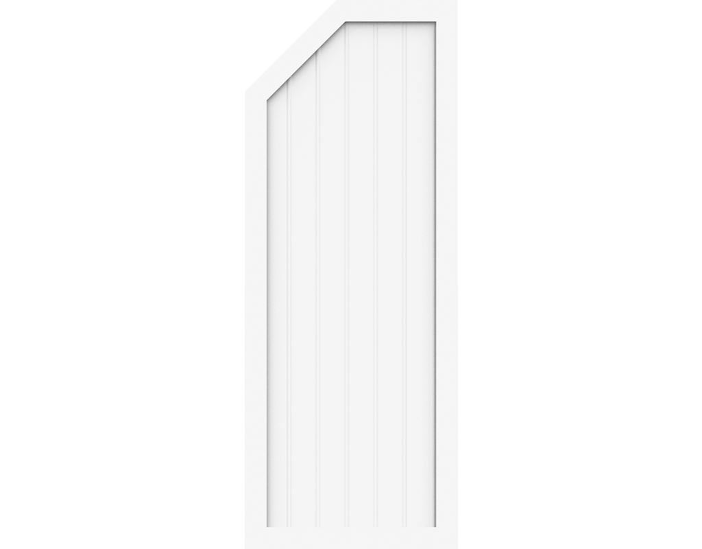 Kst Sichtschutz Typ E Weiß 70x180/150cm BasicLine, links