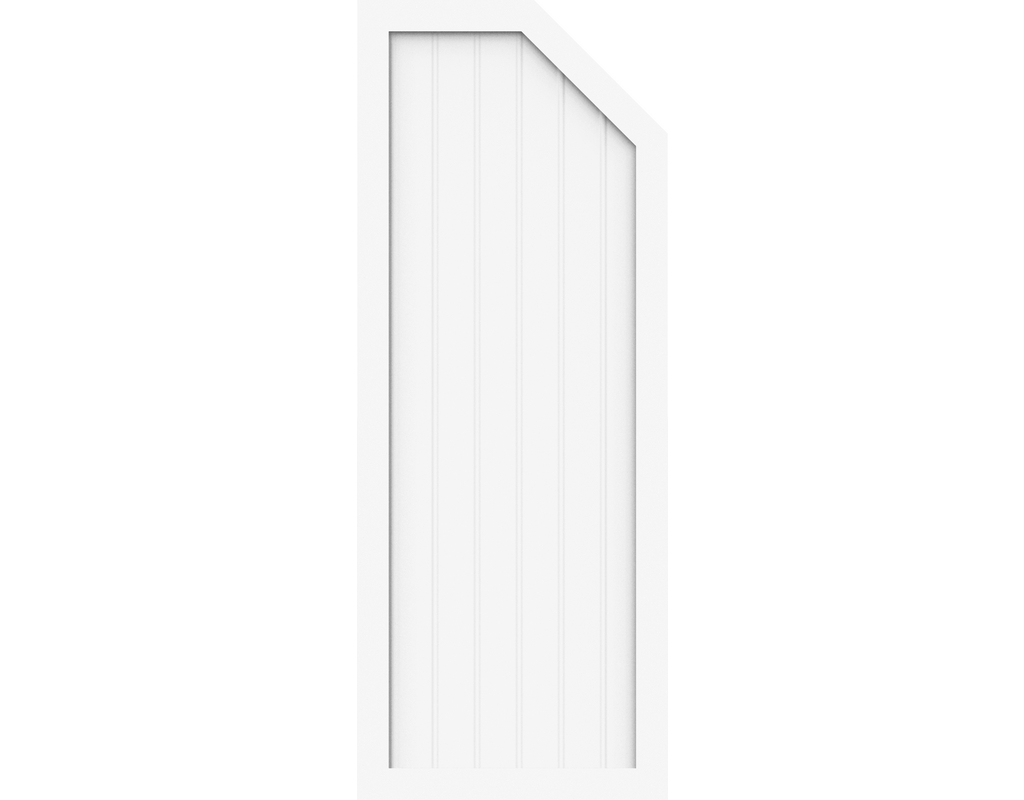 Kst Sichtschutz Typ E Weiß 70x180/150cm BasicLine, rechts