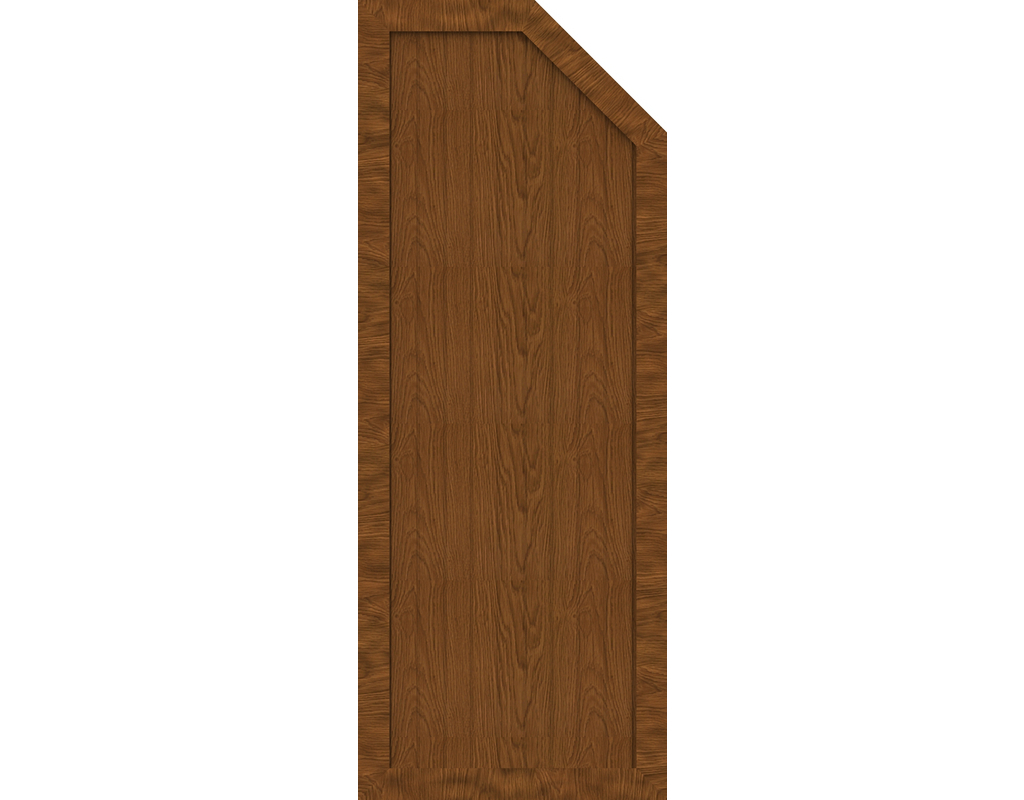 Kst Sichtschutz Typ E Golden Oak 70x180/150cm BasicLine, rechts