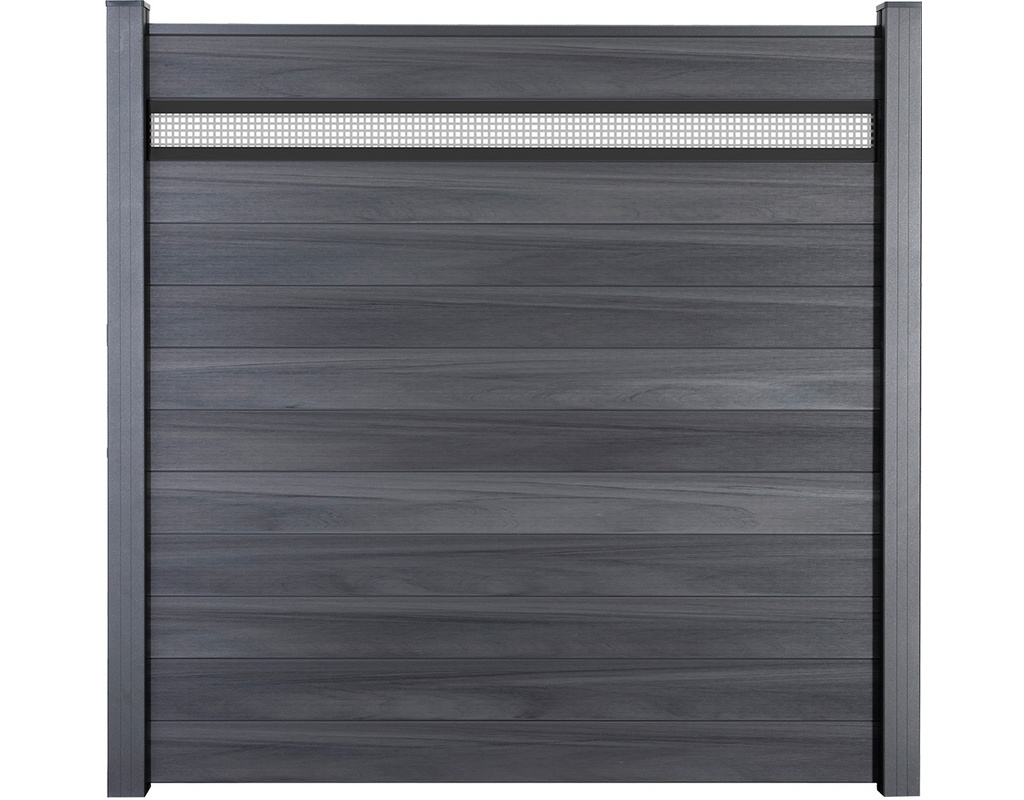 Solid Stecksystem Steingrau Kartonverpackt 180x180cm mit 15cm Lochblecheinsatz