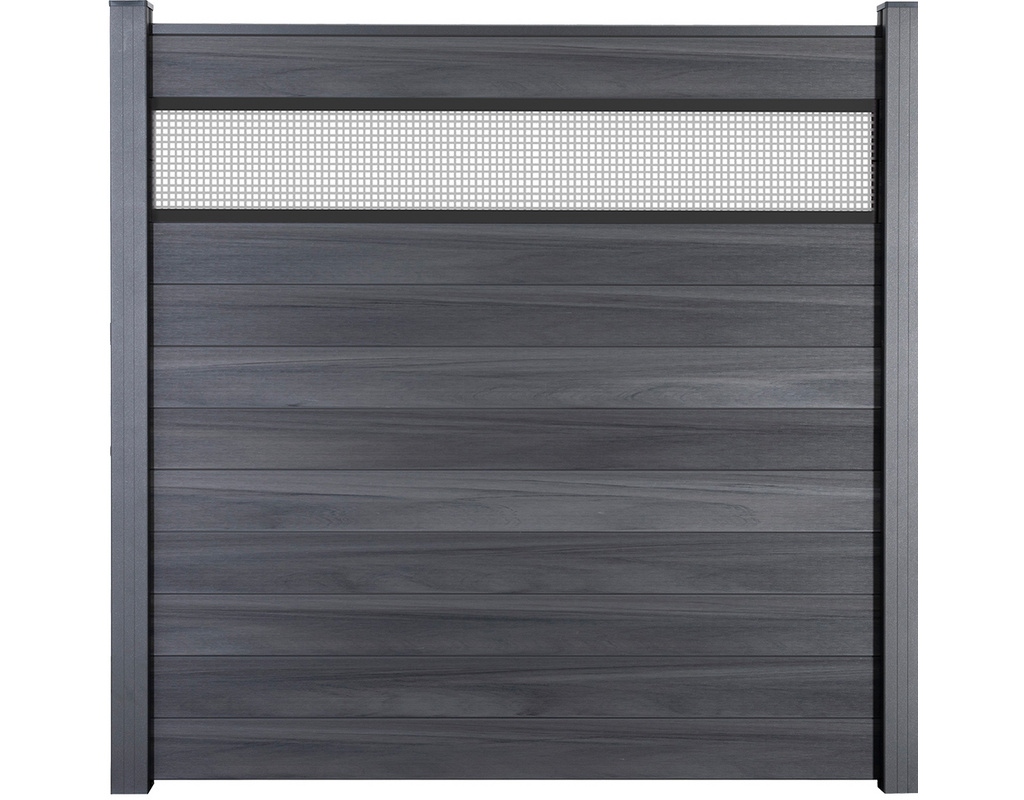 Solid Stecksystem Steingrau Kartonverpackt 180x180cm mit 30cm Lochblecheinsatz