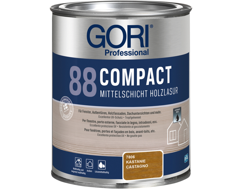88 COMPACT-LASUR KASTANIE (0,75 LITER)