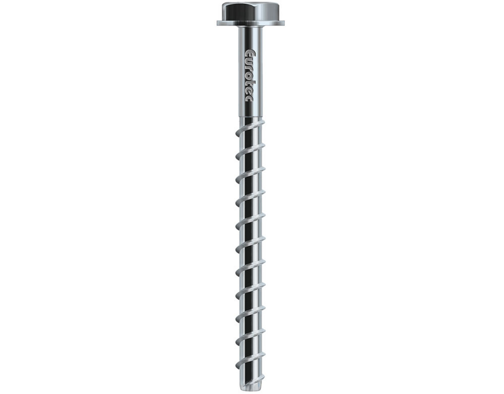 Rock-Betonschraube Sechskant mit Flansch 7,5x80mm verzinkt (100 Stück/Karton)
