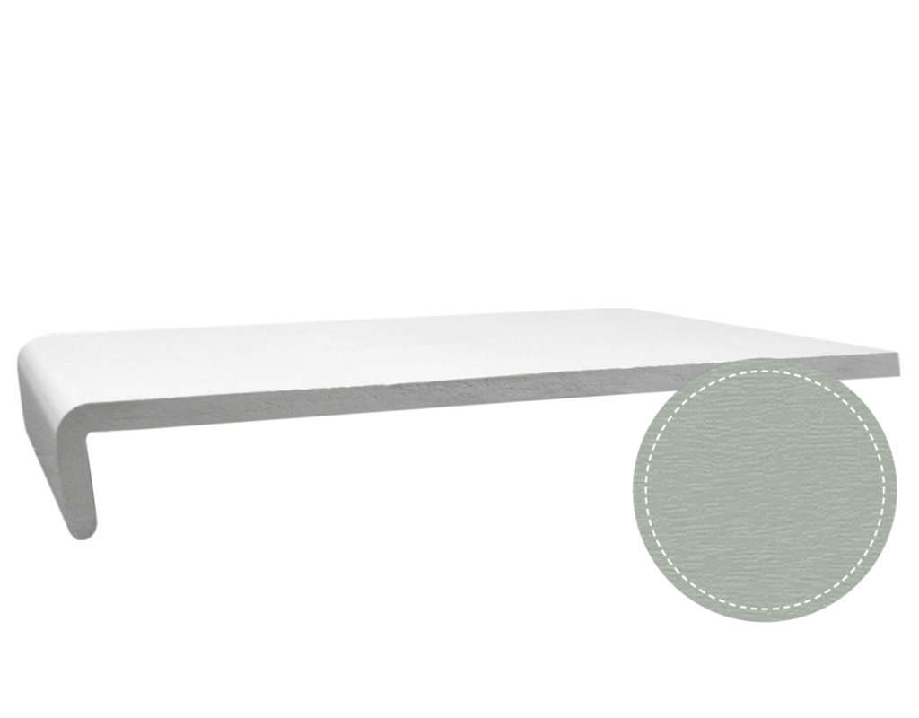 Bauprofilsystem HW 225 Hartschaumwinkel Silbergrau genarbt 715505-167 foliert 6000x225x9mm