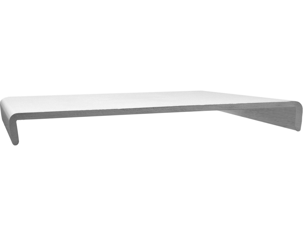 Bauprofilsystem HW 454 Hartschaumwinkel-Doppel Weiß 6000x454x9mm