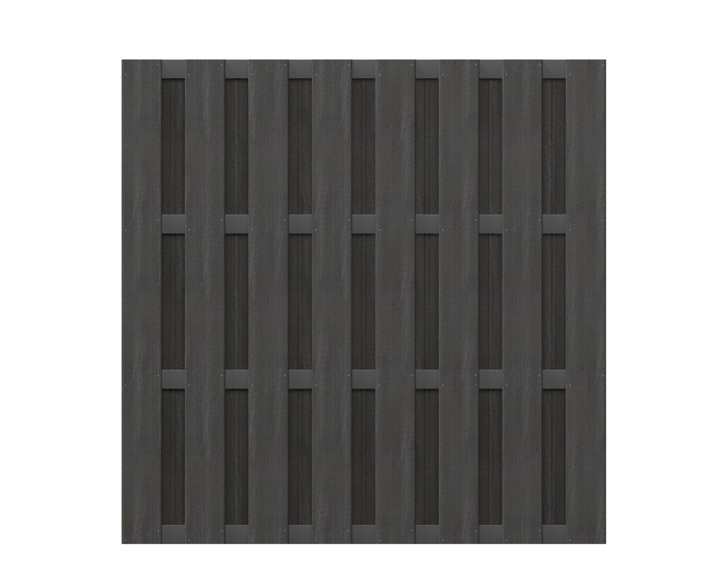 WPC-Alu Bretterzaun anthrazit 178x178cm