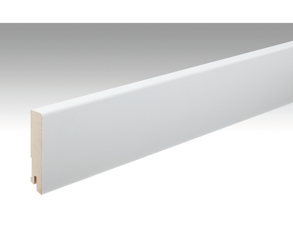 Dekor-Fußleiste Profil 12 PK 324 Uni weiß