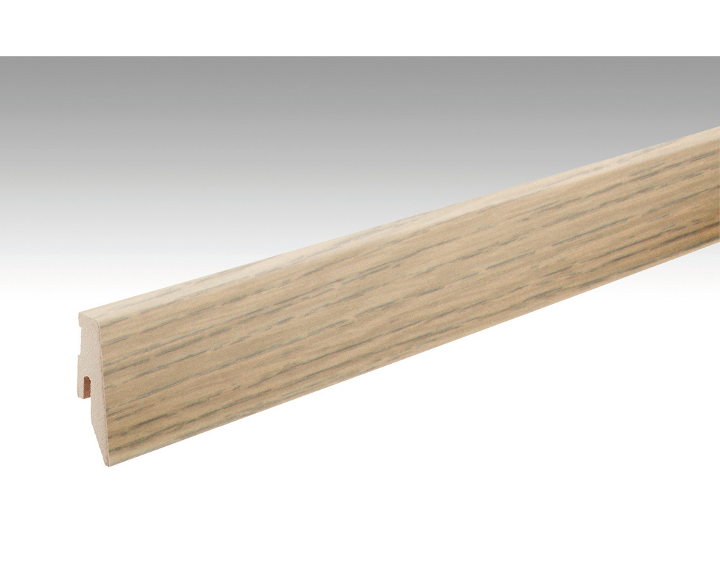 Lindura-Fußleiste Profil 3 PK Eiche Alabaster