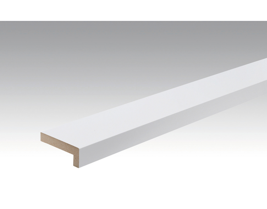 Winkelabdeckleiste Weiß Hochglanz